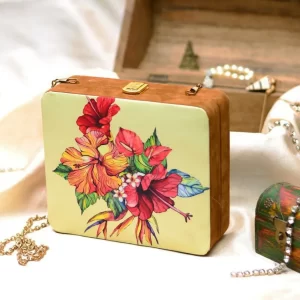 Indian Clutch, Exquisite Floral Indian Clutch, colorblock indian clutch, vibrant colors indian culture, colorblock indian clutch