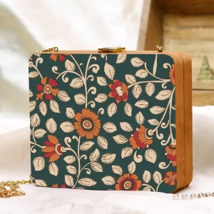 Indian Clutch, Blossoming Blooms Indian Clutch, colorblock indian clutch, vibrant colors indian culture