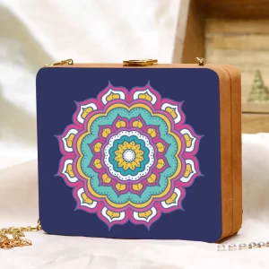 Indian Clutch, Vibrant Rajasthani Indian Clutch, accessory collection, comtemporary colorblock indian clutch