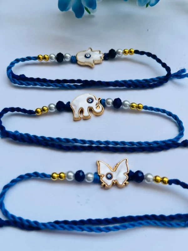 Mother of Pearl Rakhi Set, best rakhi online, best rakhi, designer rakhi, raksha bandhan rakhi, special rakhi for brother