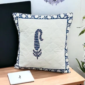 hand block printed cusion cover