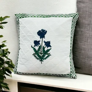 hand block printed cusion cover
