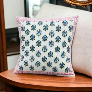hand block printed cusion cover