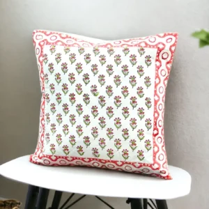 hand block printed cusion cover