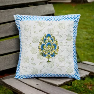 hand block printed cusion cover