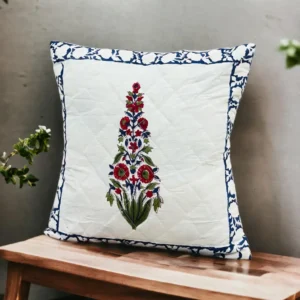 hand block printed cusion cover