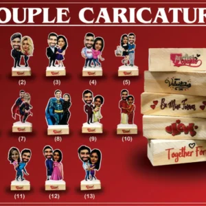 couple wooden caricature, Customize Caricature, Couple Wooden Caricature, Wooden Customised Base, anniversery gift,