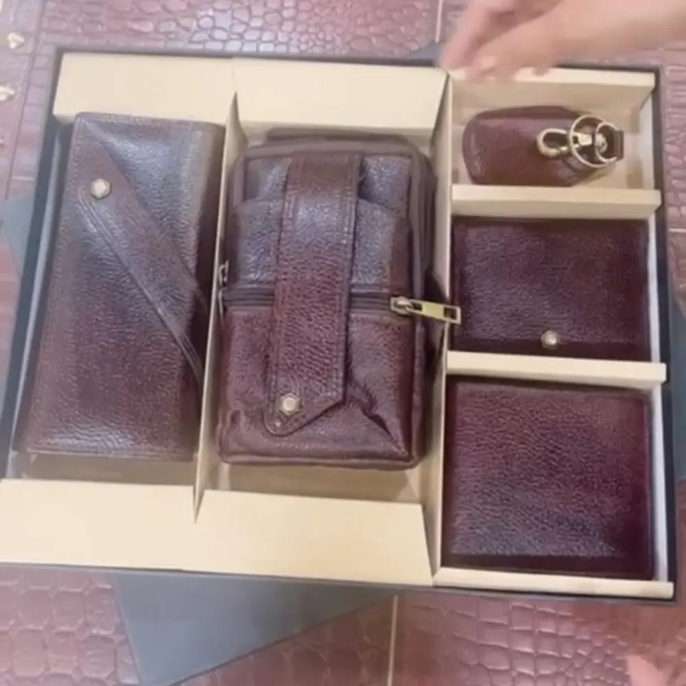 leather gift set