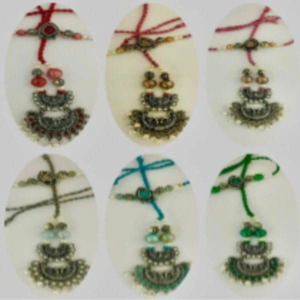 Signature Festive Duo – Designer Couple Rakhi Gift Set in Pink Shades for Brother & Bhabhi