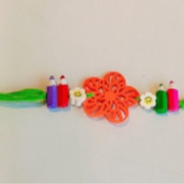 Red Themed Kids Rakhi Combo – Pack of 2 Bright & Colorful Cartoon Rakhis