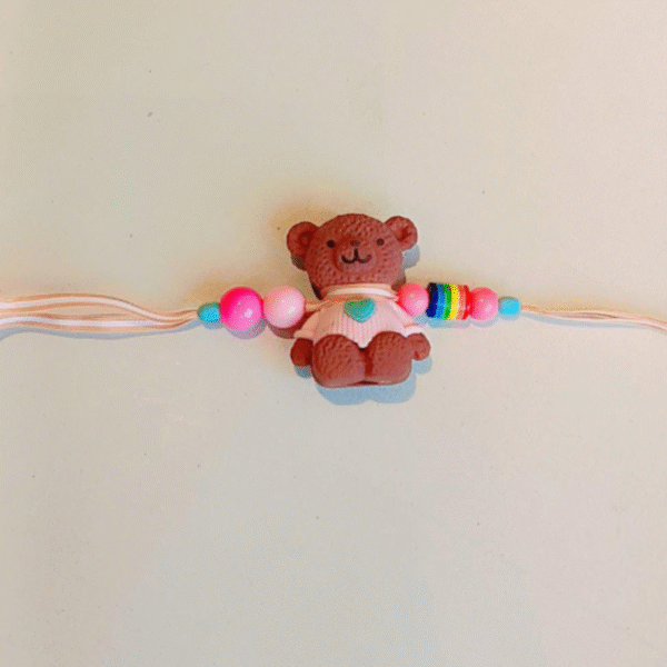 Pink & Blue Themed Kids Rakhi Combo – 2 Rakhi Set for Little Brothers