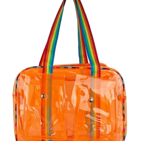 Neon Jelly Bag – Big Size 14x10x6" with Dual Pockets - Image 2