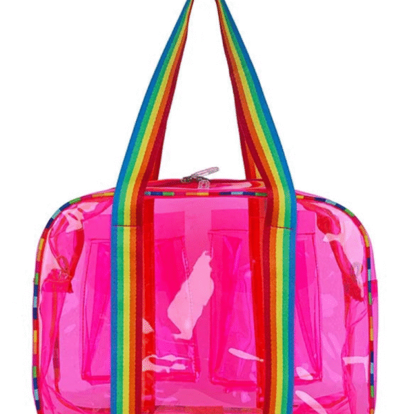 Neon Jelly Bag – Big Size 14x10x6" with Dual Pockets - Image 4