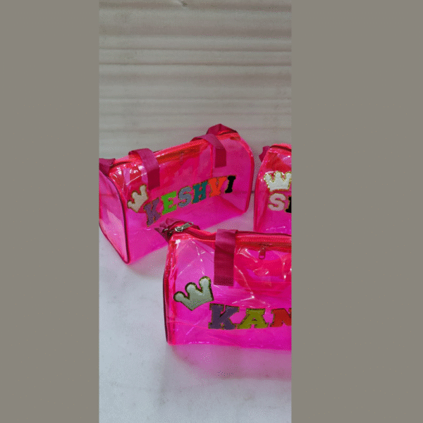 Neon Jelly Bag – Big Size 14x10x6" with Dual Pockets - Image 3