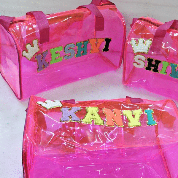 Neon Jelly Bag – Big Size 14x10x6" with Dual Pockets - Image 5
