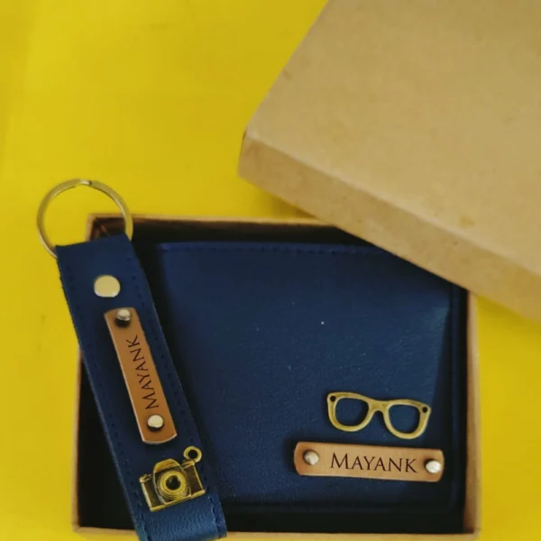Premium Men’s Wallet & Keychain Combo – Personalized Gift - Image 4