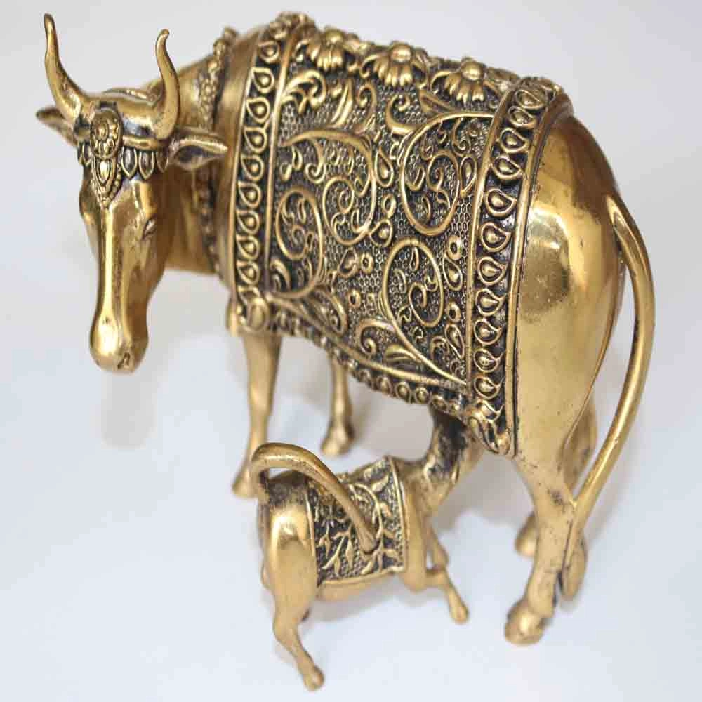 Sacred Brass Cow Grace – Golden