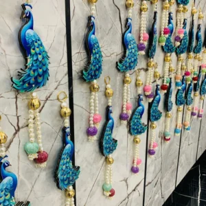 Beautiful Peacock Hanging – Double Sided (Set of 6)