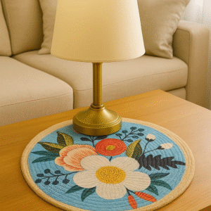 Handcrafted Jute Mats – Eco-Friendly Home Décor (Set of 2)