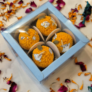 Assorted Mithai Candles – Box of 4 (Laddu, Peda, Baklava, Anarkali)