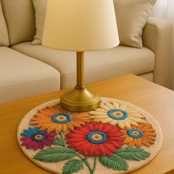 Handcrafted Jute Mats – Eco-Friendly Home Décor (Set of 2) - Image 4
