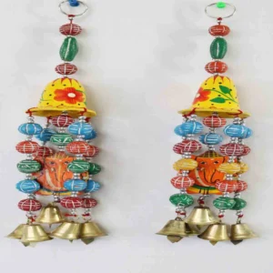 Vibrant Multi-Color Hanging Set of 2 – Bandhanwar Diwali Decoration