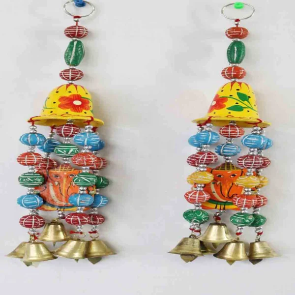 Vibrant Multi-Color Hanging Set of 2 – Bandhanwar Diwali Decoration