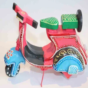 Handcrafted Wooden Scooter – Multi Color