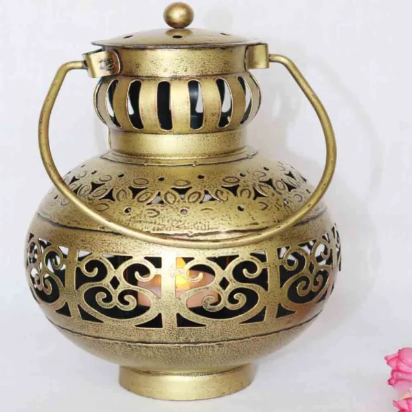 Golden Kamandal Decorative Showpiece – Traditional Home Décor Accent