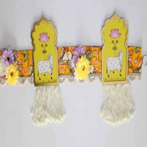 Bandhanwar Home Decor for Diwali – Yellow | Traditional Door Hanging