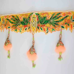 Bandhanwar Home Decor for Diwali – Yellow | Elegant Door Hanging