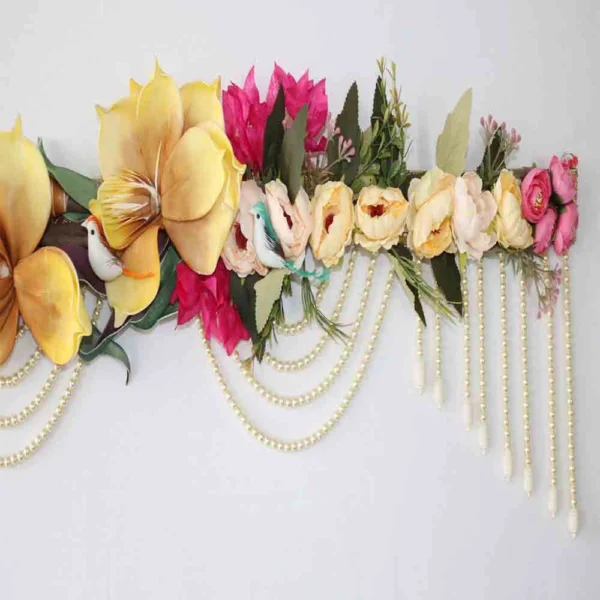 Handcrafted Yellow Bandhanwar – Festive Home Décor
