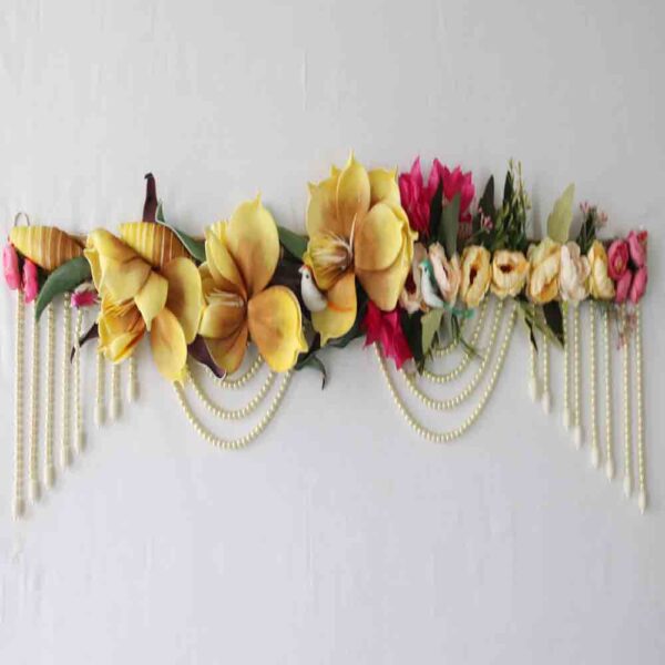 Handcrafted Yellow Bandhanwar – Festive Home Décor - Image 2