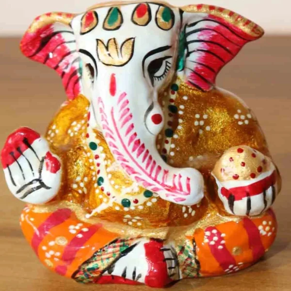Handcrafted Wooden Ganesh Ji Idol – Artistic Home Décor