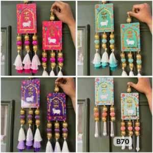 Traditional Shubh Labh Hanging – Pair for Festive Decor