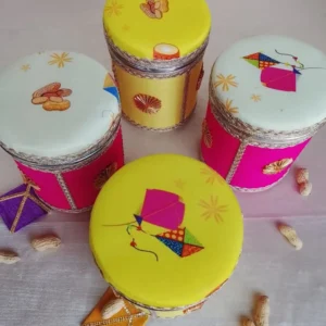 Steel Gift Boxes for Lohri & Makar Sankranti – Dry Fruit & Festive Treat Box (6×4 Inch)