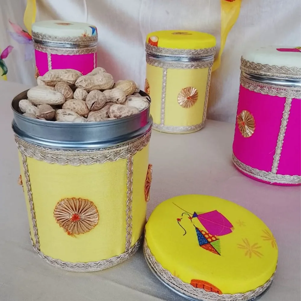 Steel Gift Boxes for Lohri & Makar Sankranti – Dry Fruit & Festive Treat Box (6×4 Inch) - Image 2