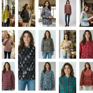 Full Sleeve Reversible Quilted Jacket for Women