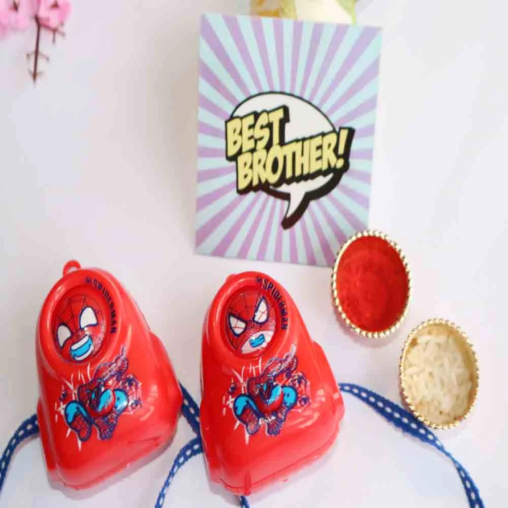 Spider Man Shield Kids Rakhi - Image 2