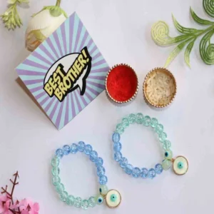Crystal Bead Evil Eye Kids Rakhi