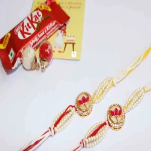 Joyful Rakhi Bundle (Pack of 2) with Roli Chawal & Card